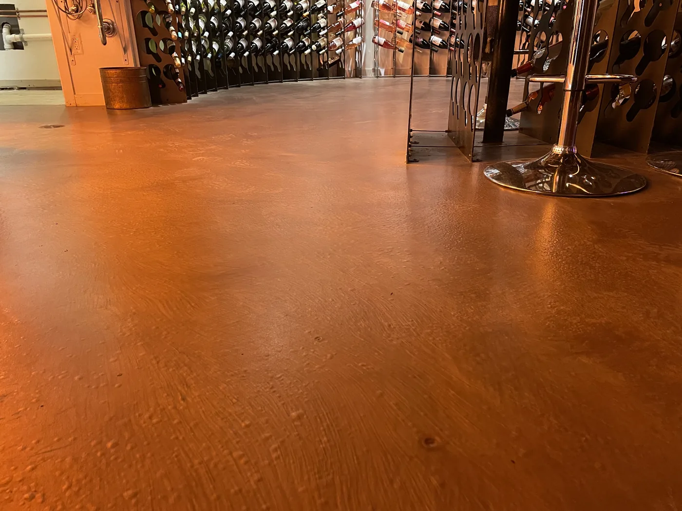 Decorative metallic epoxy floor project by 1st Epoxy