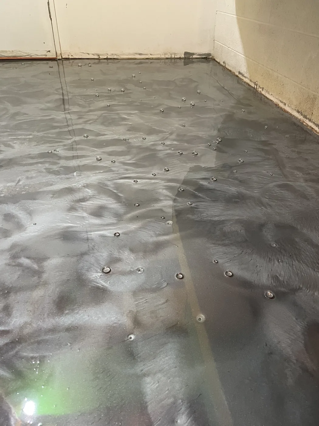 Decorative metallic epoxy floor project by 1st Epoxy
