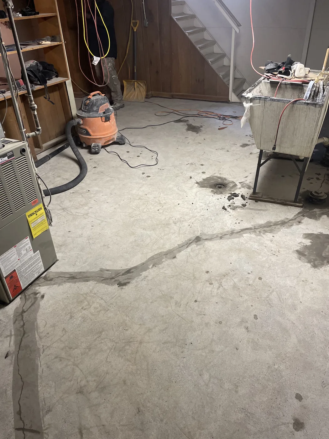 Concrete floor preparation before epoxy coating by 1st Epoxy