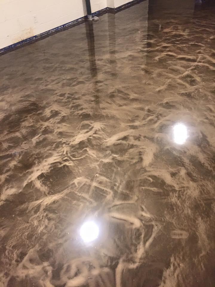 Metallic commercial epoxy floor